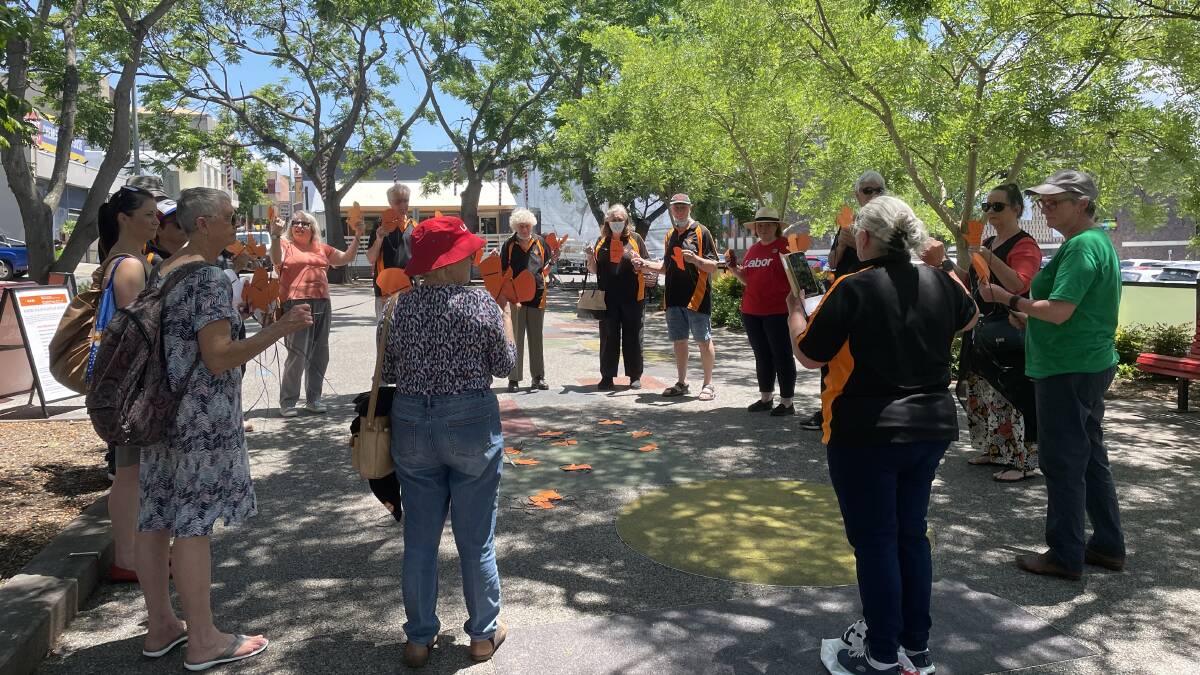 HUMAN CHAIN: A "chain of solidarity" was formed at Jellybean Park on Thursday to call for 10 days of paid family and domestic violence leave to be made part of the National Employment Standards.