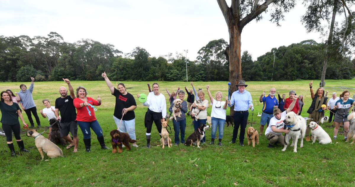 BOMO DOG BOWL: After a three years of people power, Bomaderry's new off-leash dog park is one step closer to reality as construction is set to begin next week. Picture: supplied.