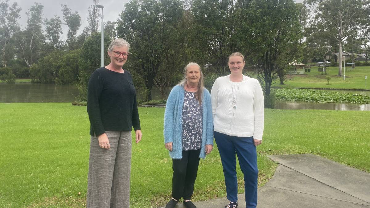 MARKETS FOR A CAUSE: Shoalhaven Mayor Amanda Findley with Kim Smith and Kim Stephenson, who are a part of the Nowra Makers Market Committee. Image: Grace Crivellaro