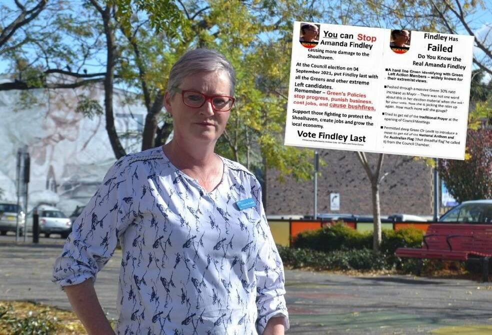 Former Shoalhaven Independents councillor Andrew Guile dropped flyers emblazoned 'Findley has Failed' in letterboxes across the region in July. Image: Grace Crivellaro. 