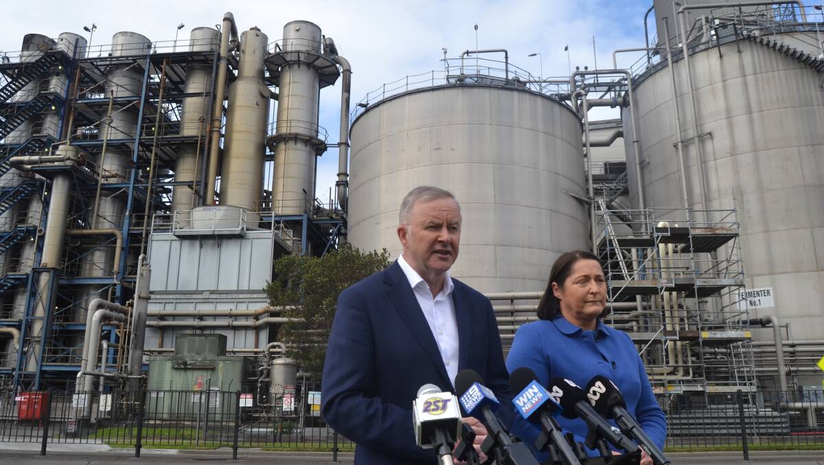'FALLING BEHIND': Mr Albanese said the Morrison government is 'falling behind' reaching net zero emissions by 2050, with Australian businesses leading the way instead.