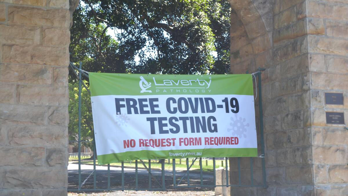 Nowra Showground drive through COVID-19 testing clinic. Image: Grace Crivellaro.