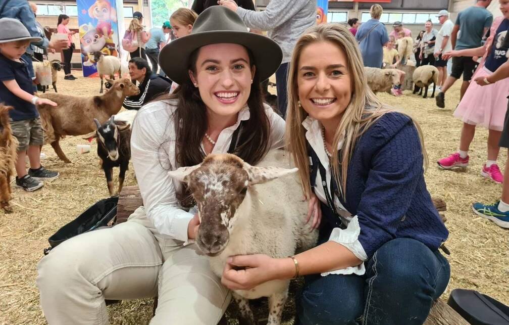 SHOW SUCCESS: Nowra's Imogen Clarke with Peak Hill's Molly Wright at the Sydney Royal Easter Show. Image: supplied.