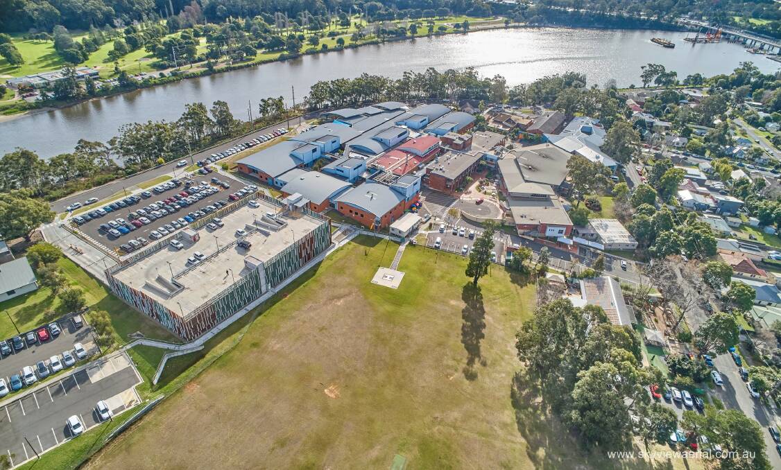 PLANS REVEALED: An aerial shot of the current Shoalhaven Hospital precinct. The new redevelopment will cover Nowra Park. Image: ISLHD.