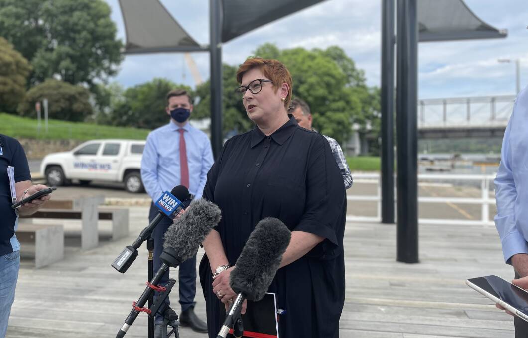 RESPONSE: Senator Marise Payne announced a Royal Australian Air Force aircraft had been deployed to assess the damage from the underwater volcanic eruption near Tonga. Image: Grace Crivellaro.