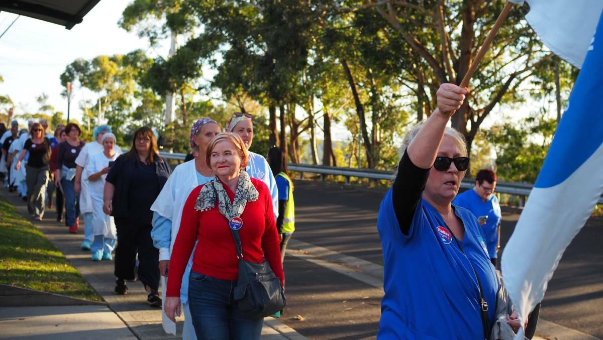 SHOALHAVEN ACTION: Last month, a four hour stop work action was held across the state to campaign for increased patient to staff ratios in hospitals. 