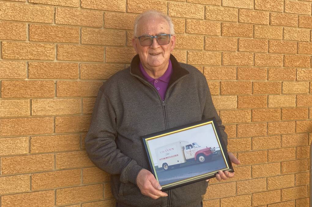 DAVIS AND PENNEY: Mr Day worked as a delivery driver for Davis and Penney, and went on to manage the store in South Nowra. He said the trucks "werent made to go fast" so you "couldn't speed, even if you wanted to."