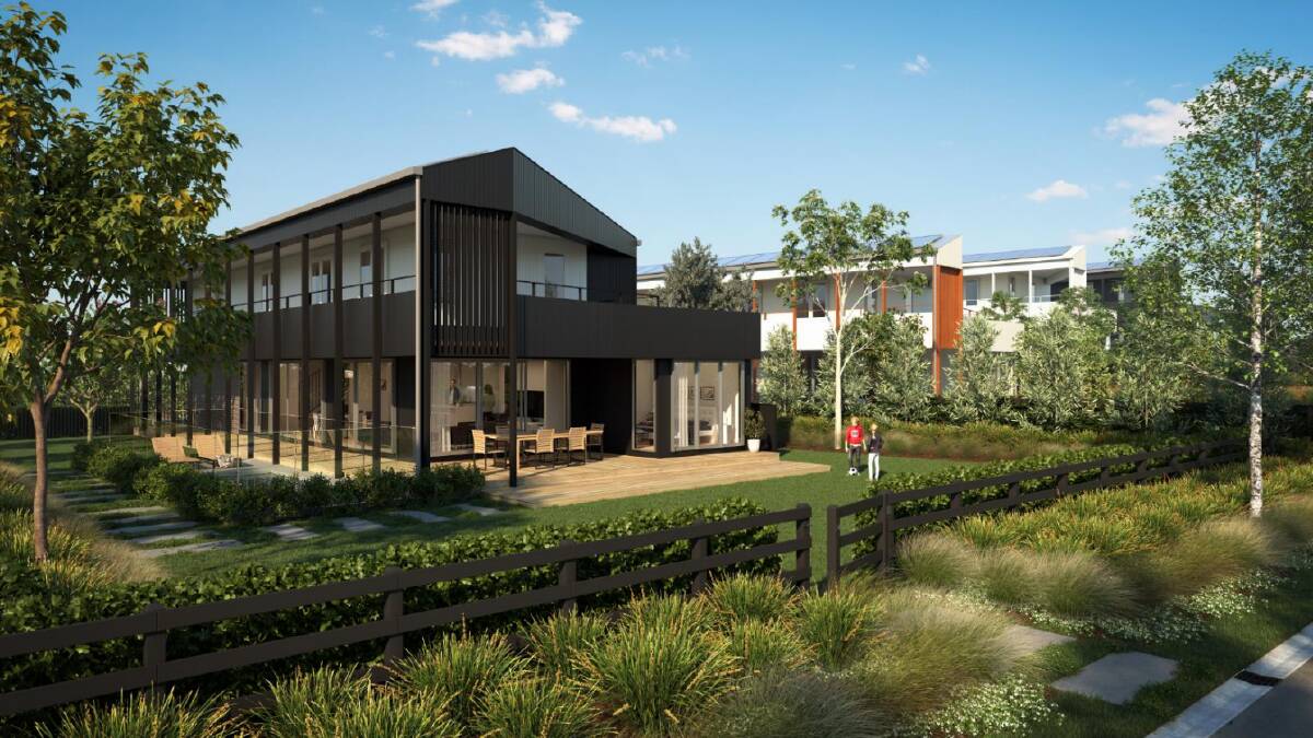 An artist's impression of planned housing on the redevelopment site.