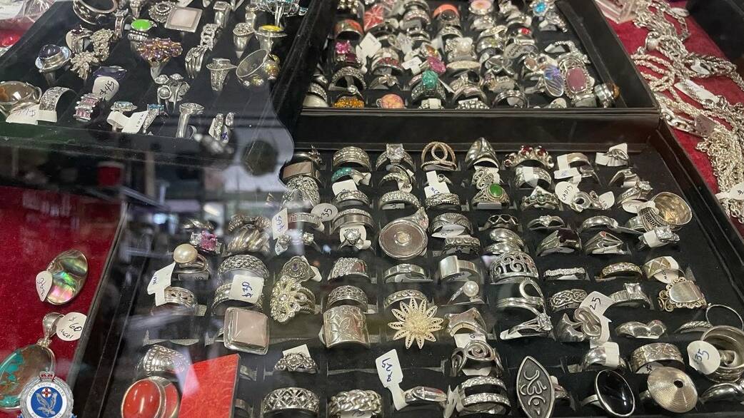 $100,000 worth of jewellery was allegedly stolen from Eden Antiques, Collectables & Old Wares. Picture by South Coast Police District.