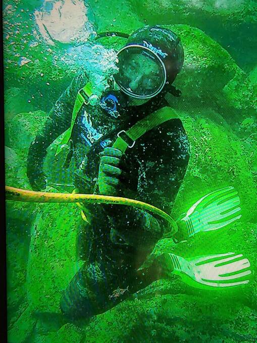 Abalone Narooma owner Stephen Bunney has been commerically diving for more than 33 years.
Photograph: supplied