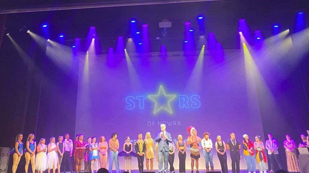STAGE SET: The 'Stars' on stage as the nights award winners were announced. Picture: Supplied.