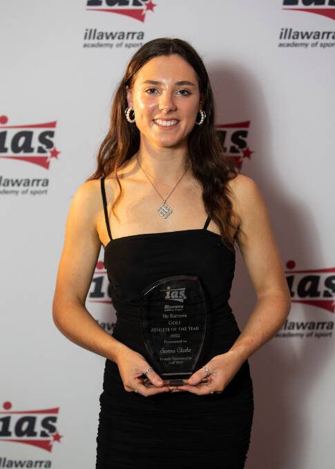 Sienna Clarke pictured at the Illawarra Academy of Sport awards night. Supplied picture
