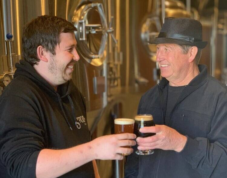 ALL SMILES FOR GROWTH: Father and Son founders Andrew (Left) and Steve (Right) will finally see their expansion dreams come to life. Photo: Stoic Brewery. 
