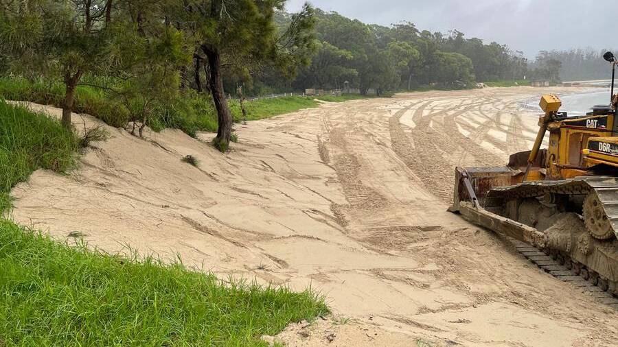 MUCH NEEDED ATTENTION: Coastal Dune Rehabilitation at Bendalong. Photo: Supplied. 