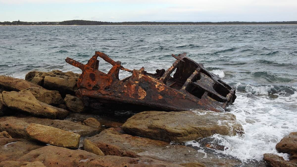 All that remains of the SS Merimbula wreck above the surface. Picture by Travel with Kevin and Ruth