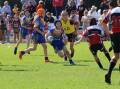 U11s Bomaderry Swamprats' Harry Crawford in action against Kiama. Picture supplied. 