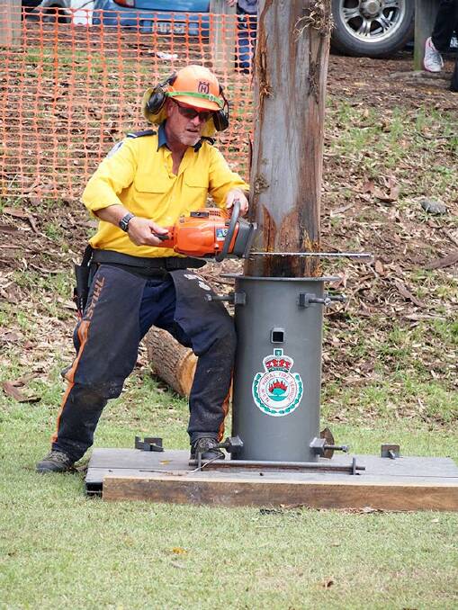PRECISION PERFORMANCE: Top skilled members of the RFS go head to head at the Nowra Show in 2020. Picture: Supplied.