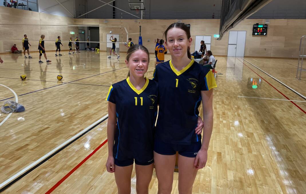 YOUNG GUNS: The Smith sisters continue to excel on both the beach and hardwood at Volleyball with a very bright future still ahead. Picture: Sam Baker. 