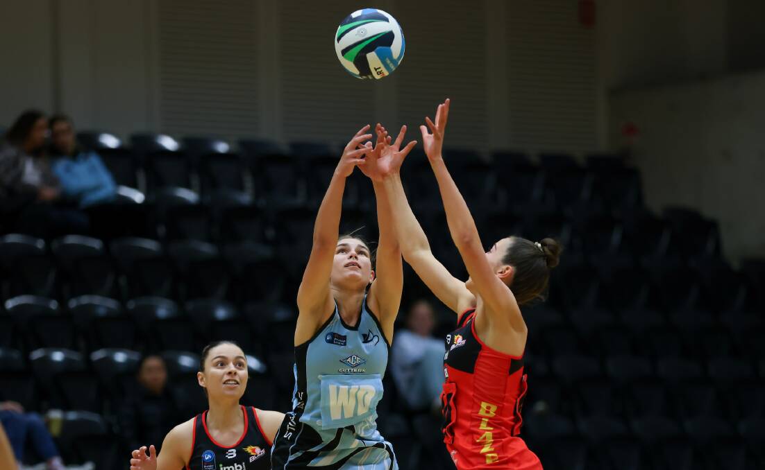 South Coast Blaze and Sutherland Stingrays in the U23s Qualifying Final during Origin Energy Premier League Netball. Picture: May Bailey/Clusterpix 
