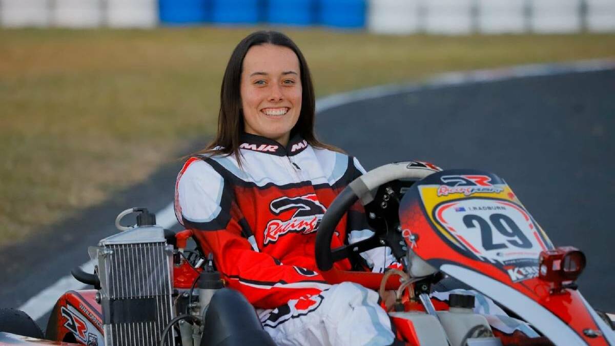 THE OLD FAITHFUL: Imogen is going to continue racing Go-Karts as she makes her jump to Ford Formula. Photo: Supplied. 