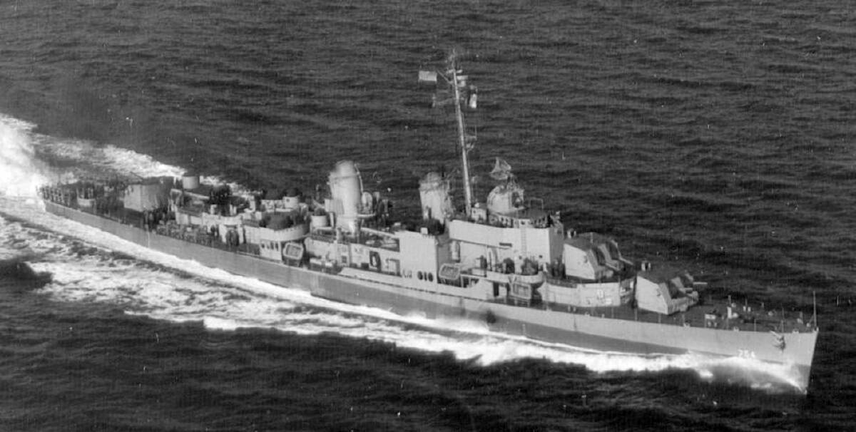 USS Frank E. Evans while in service. Picture supplied by Wikipedia. 