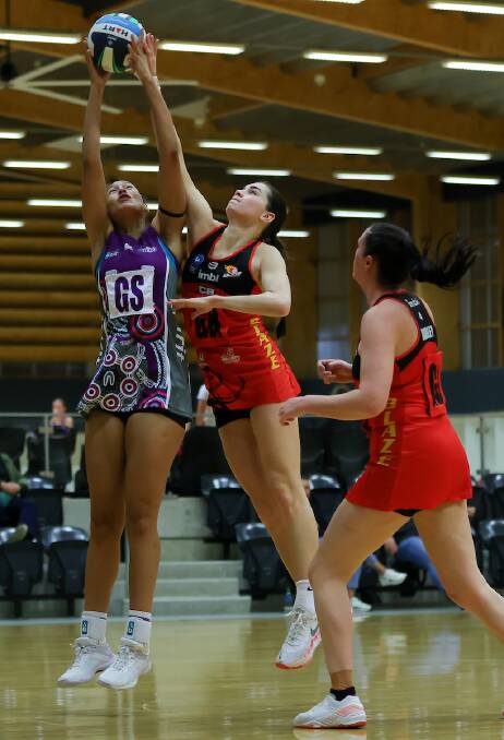 BLAZE OF GLORY: The South Coast Blaze routed the Capital Spirit 71-58. Picure: May Bailey | Clusterpix Photography.