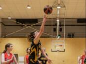 FINISHING ON A HIGH NOTE: Kate Speer (Pictured) finishing a layup, lead her U16s team in scoring to get them the gold. Picture: Cam Brown.