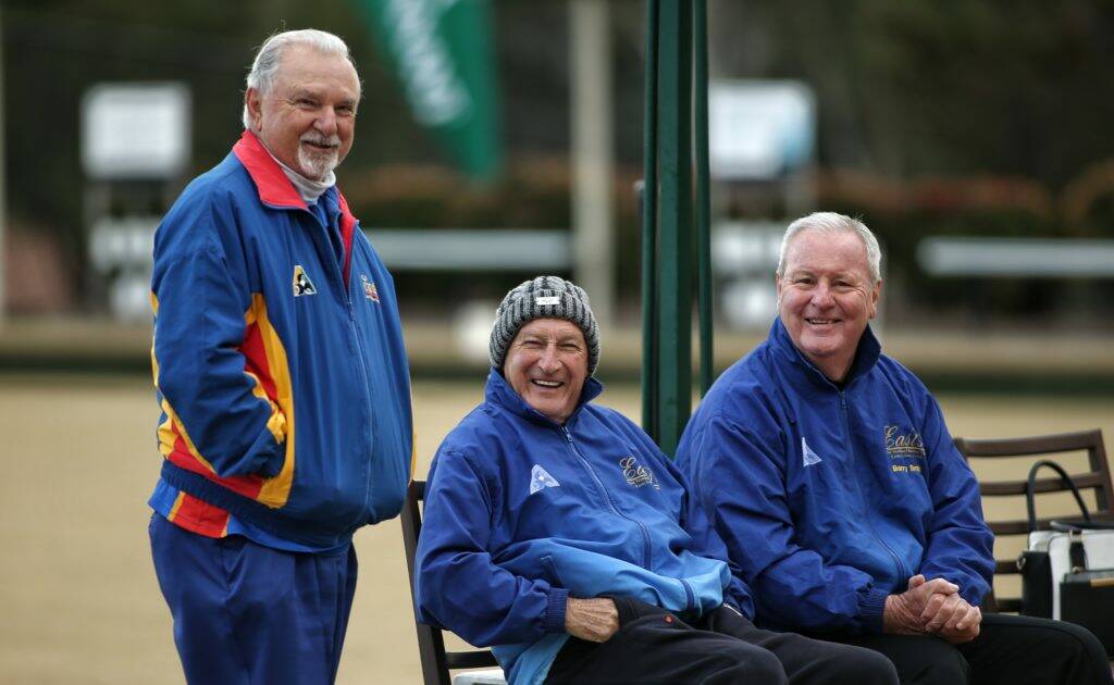 THE RETURN: All smiles for the return of the Stage 5 Pennants in the Shoalhaven. Picture. BowlsNSW.