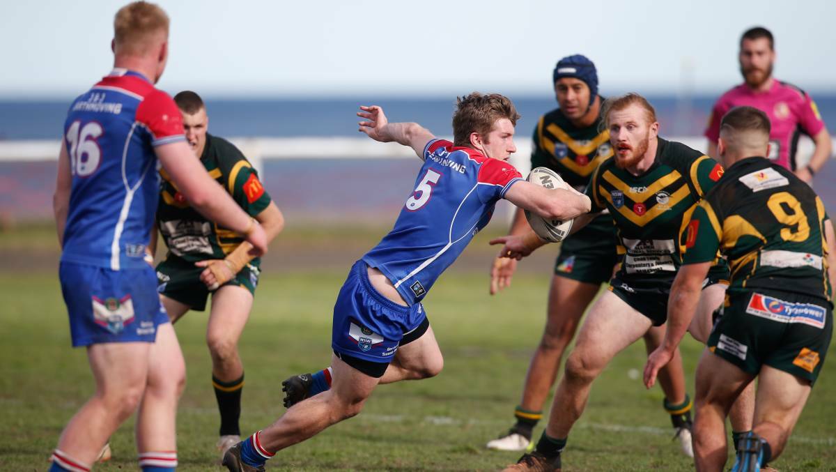 Gerringong's Toby Gumley-Quine on the fly against the Stingrays. Picture by Anna Warr