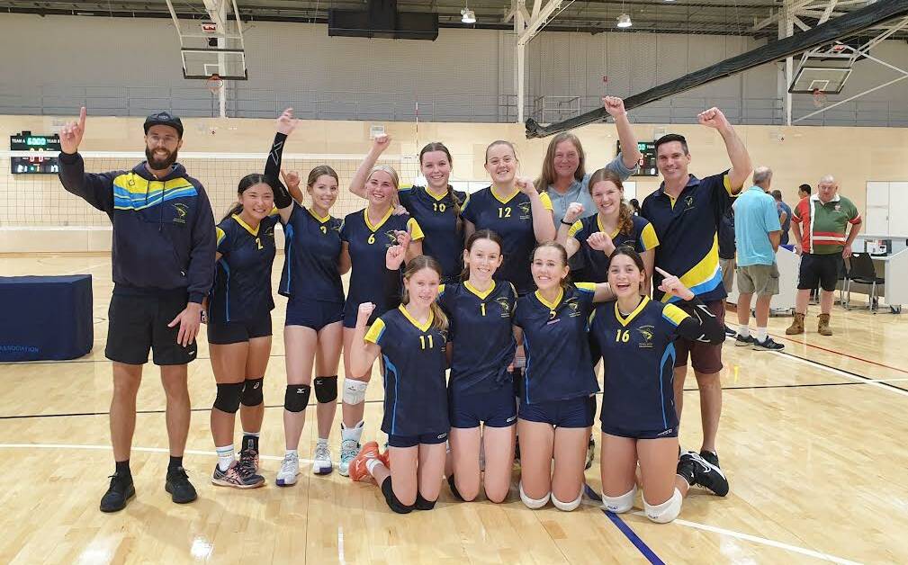WINNER WINNER: Coming off a fifth place finish last year, the girls take home the gold at the CHS Volleyball tournament. Photo: Supplied. 