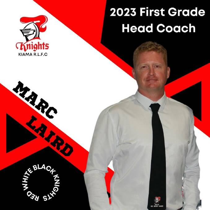 Marc Laird's announcement as head coach for 2023. Picture by Kiama Senior Knights 