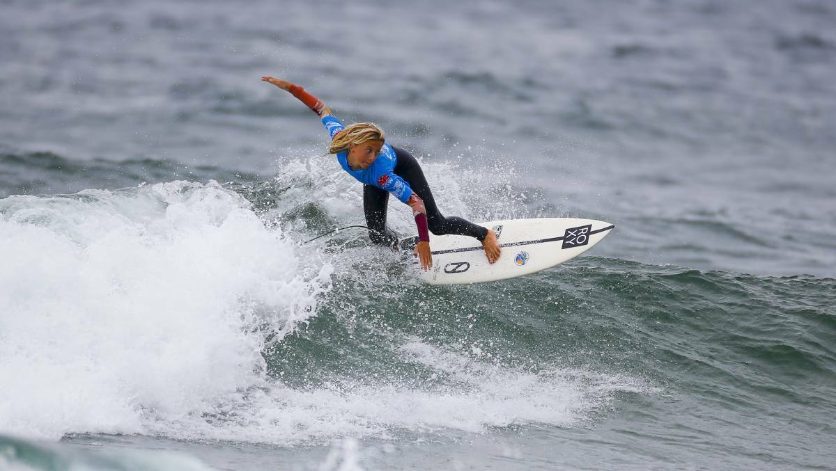 Surfing sensation Keira Buckpitt in action. Supplied picture 