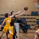 ON ATTACK: Number 11, Kyle Leslie (Pictured) attacking the rim against Canberra. Picture: Shoalhaven Basketball Association.