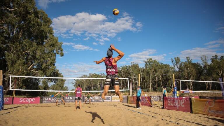 SPIKE SEASON: The weekend is set for some intense Beach Volleyball action at Mollymook. Picture: Volleyball Australia