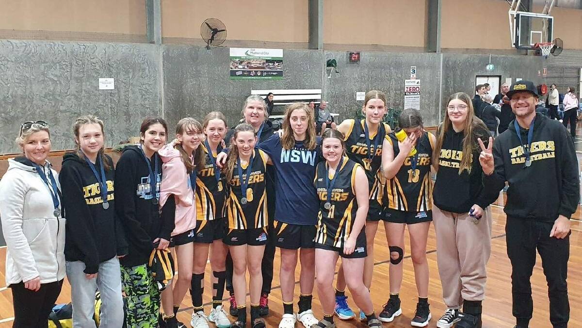 The silver medal winning U16 Shoalhaven Tigers after their grand final clash. Picture supplied. 