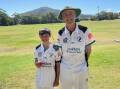 Ted Street (right) with grandson Alec Redlich after a 4th grade partnership last season. Picture by The Heads News. 