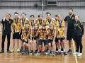 The John Martin Country Tournament winning U14 Shoalhaven Tigers with coach Leighvi Dennison (top right). Picture supplied. 
