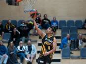 BIG GAME: Tigers' Jared Baraguir (pictured) scored 17 points to lead his side, eclipsing his season average of 5.8ppg. Picture: Shoalhaven Basketball Association.