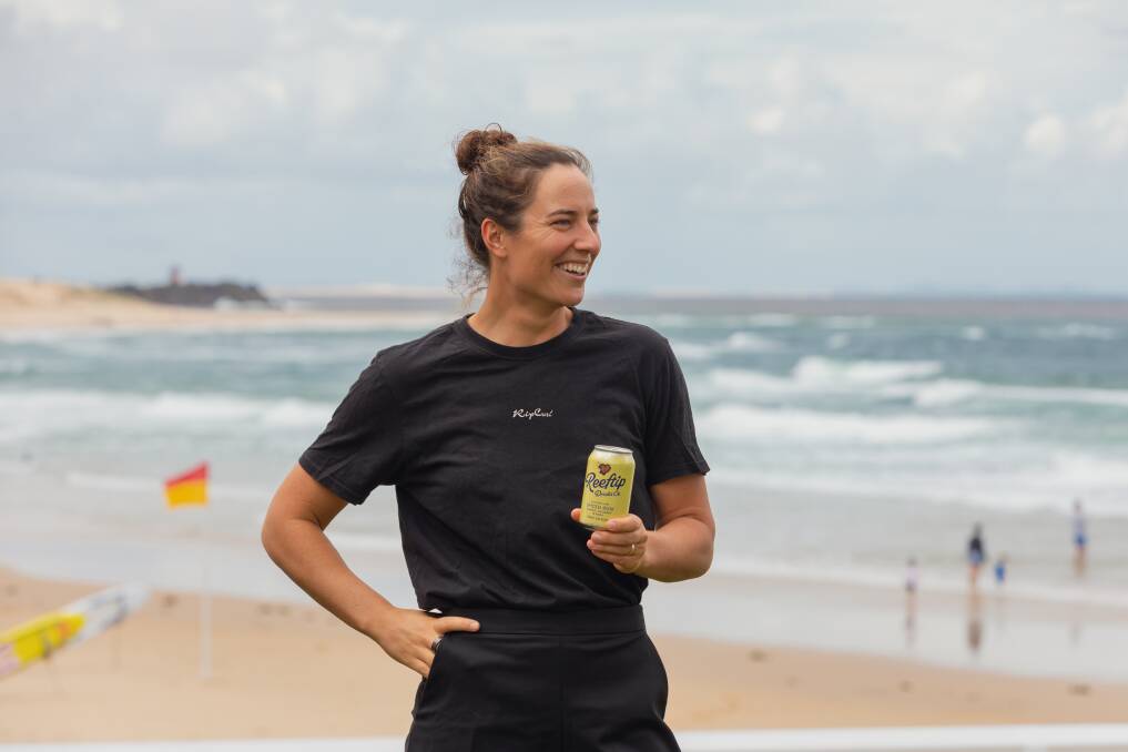 THE WRIGHT CHOICE: World Champion Tyler Wright has partnered with eco-friendly beverage brand Reeftip Drinks Co. Picture: Will Taylor, Taylord Media. 