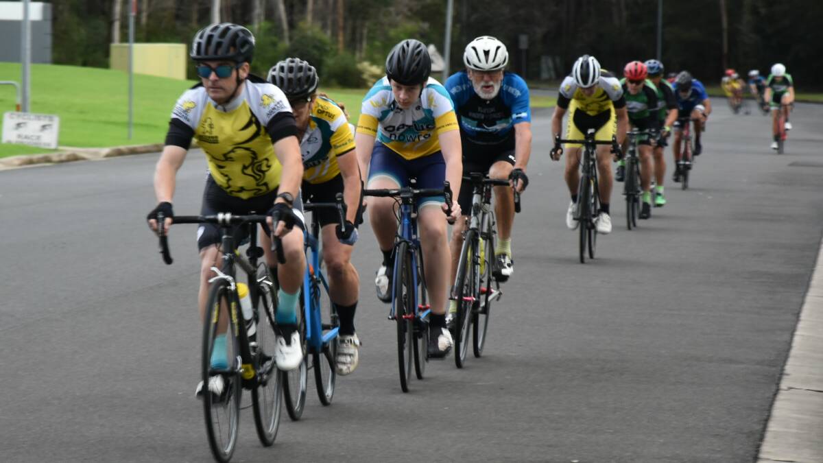 LEADING THE PACK: Dean Byrne lead the group in Division Two ahead of Zac Peters and Ben ter Huurne. Picture: Supplied.
