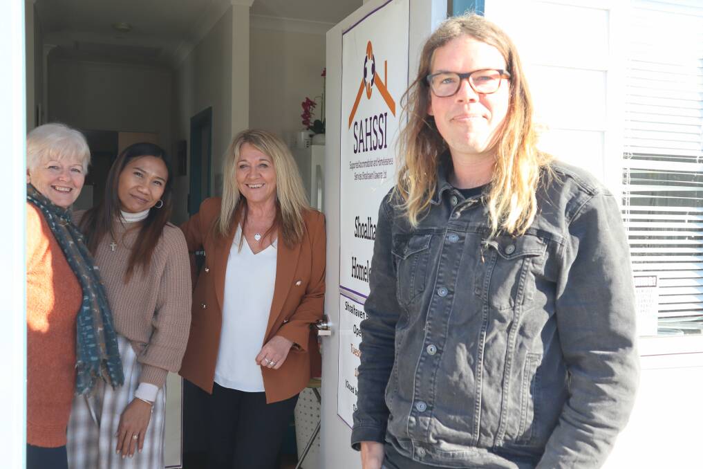 DOORS OPEN: SAHSSI's Homeless Hub has moved into its new location at 93 Plunkett St, Nowra. L-R: Sue Davies, Kate Brookes, Julie Bugden and Sam Barratt. Picture: Jorja McDonnell.