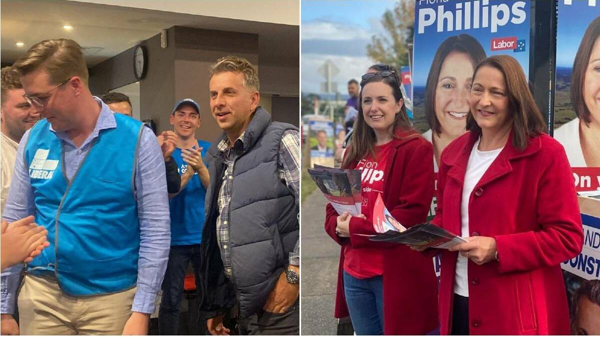 TOO CLOSE TO CALL: The already tight margin between candidates Andrew Constance and Fiona Phillips has narrowed further - just 145 votes separate them. Pictures: Grace Crivellaro