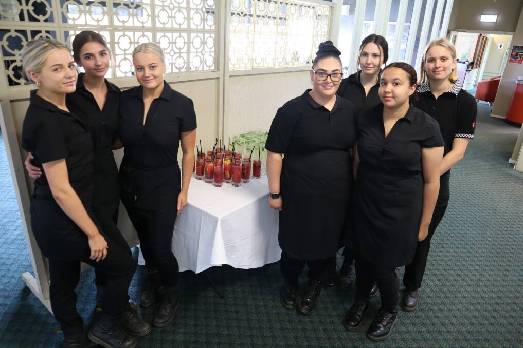 Nowra High School hospitality students were front of house at the awards, creating mocktails for guests. Picture: Jorja McDonnell