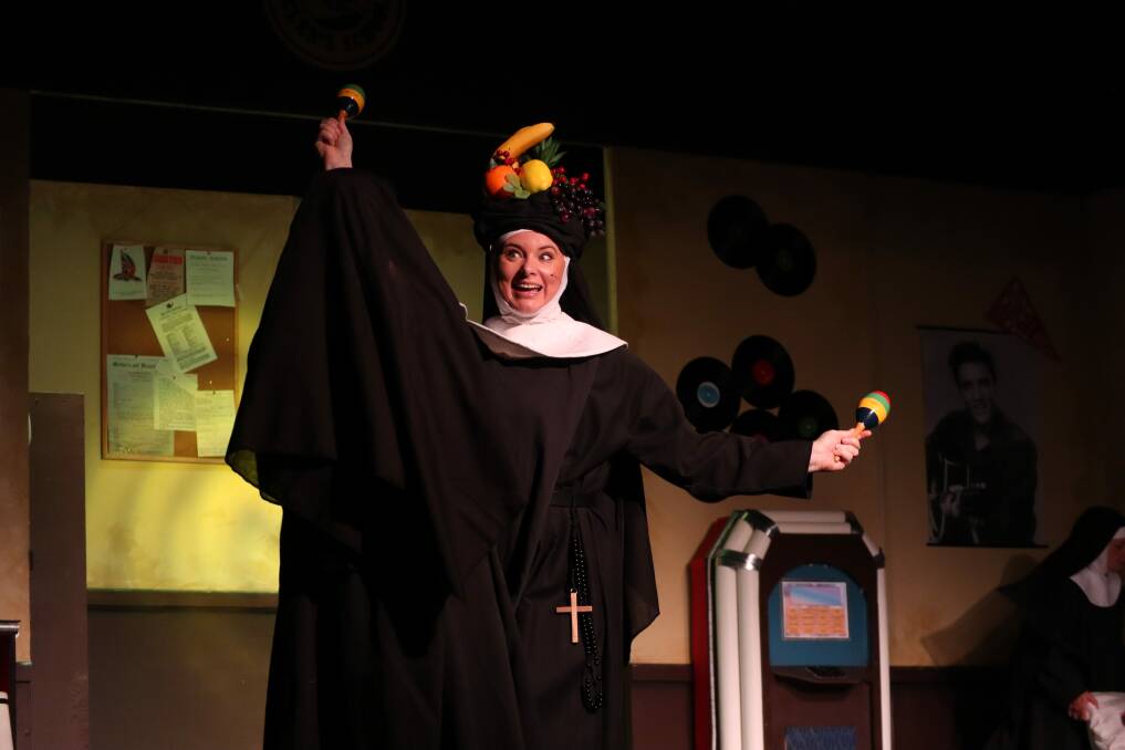 Jacii Pavitt as Sister Robert Anne in Nunsense. Picture by Jorja McDonnell.