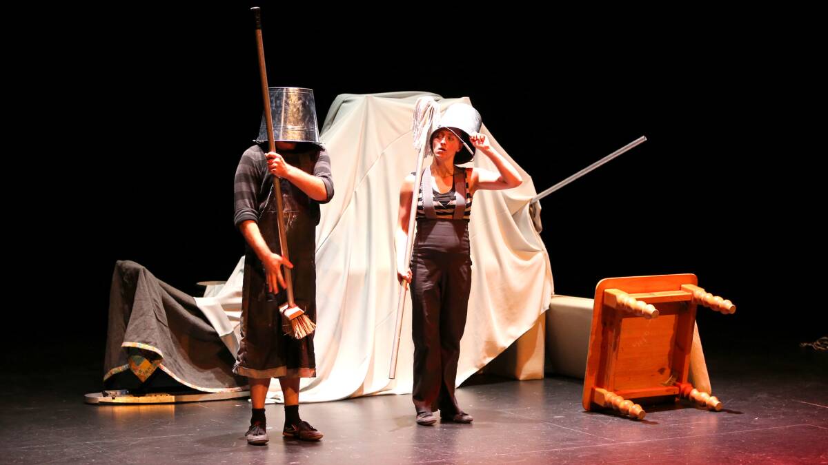 Christy Flaws and Luke O'Connor are bringing the magic of forts to Nowra's Arty Farty Party children's festival. Picture: Supplied.