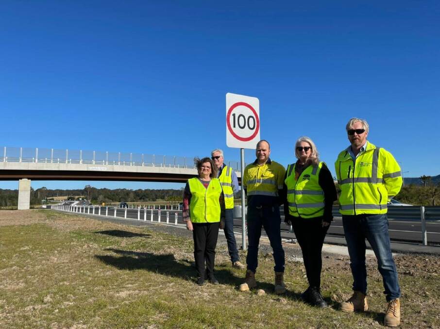 OFFICIALLY OPEN: Shelley Hancock MP opened the upgraded Princes Hwy, Berry to Bomaderry. All four lanes of the section are now open. Picture: supplied.