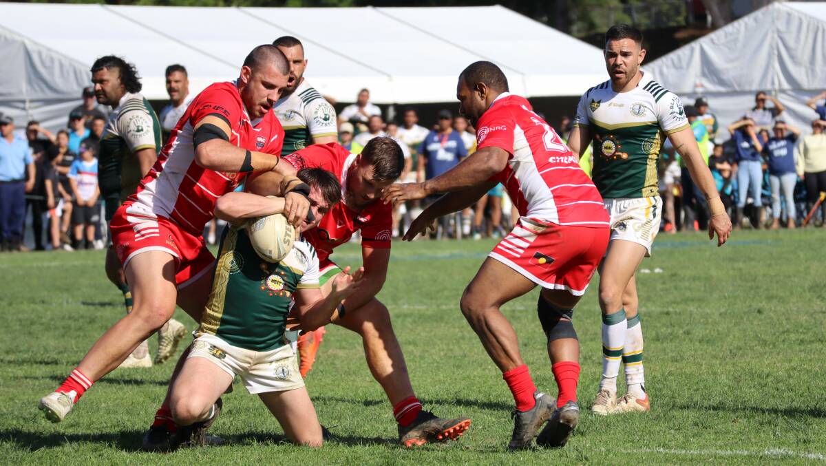 Far western neighbours Bourke and Walgett delivered a thriller for their Pool A final in the Koori Knockout. Picture by Jorja McDonnell