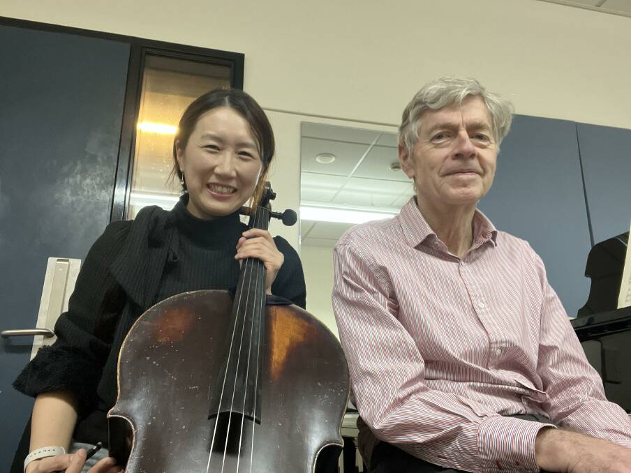 COLLABORATION: Cellist Minah Choe and pianist Daniel Herscovitch will take to the stage on the south coast this month, for Gerringong Music Club. Picture: supplied.