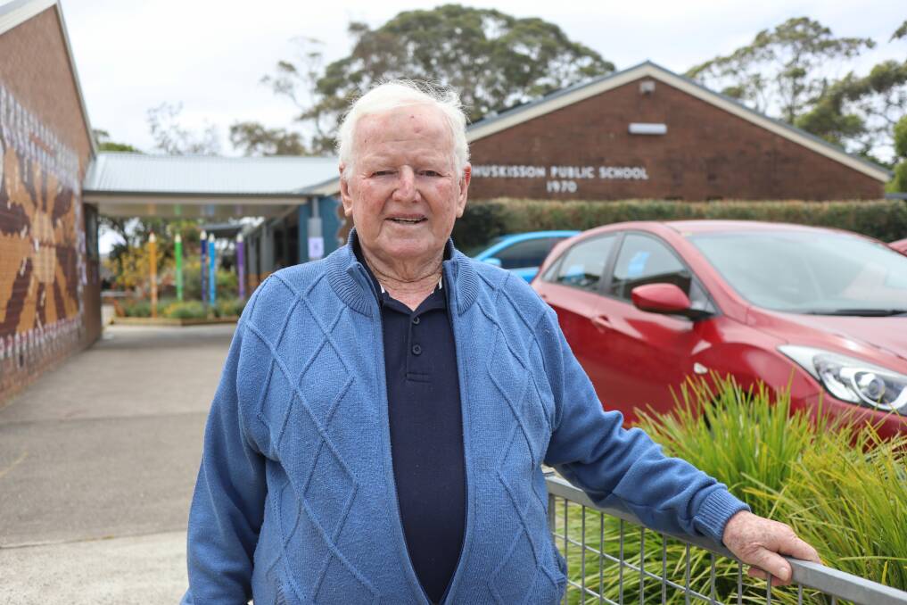 Don Peters attended Huskisson Public School 82 years ago. The school is entirely different to the one he knew, which had a single weatherboard building and just one teacher.
