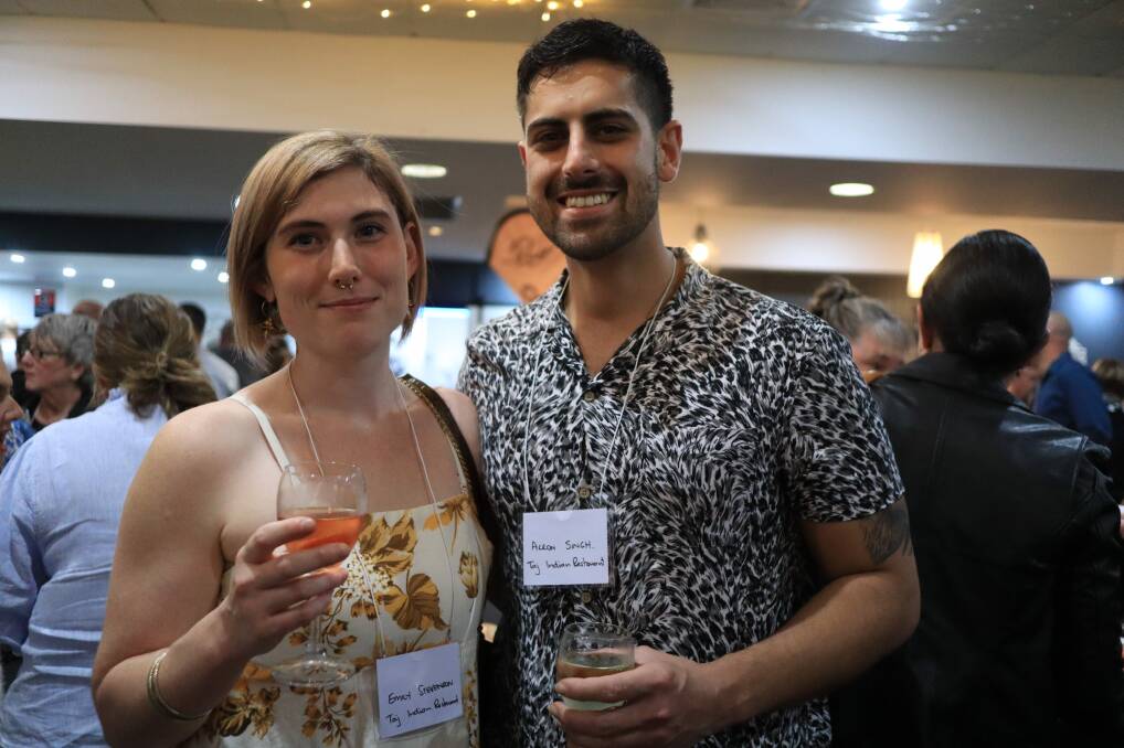Emily Stevenson and Aaron Singh of Taj Indian Restaurant relished the opportunity to connect with fellow hospitality operators.